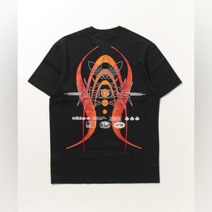 Adidas Orignals Rekive GRF back print t-shirt in black